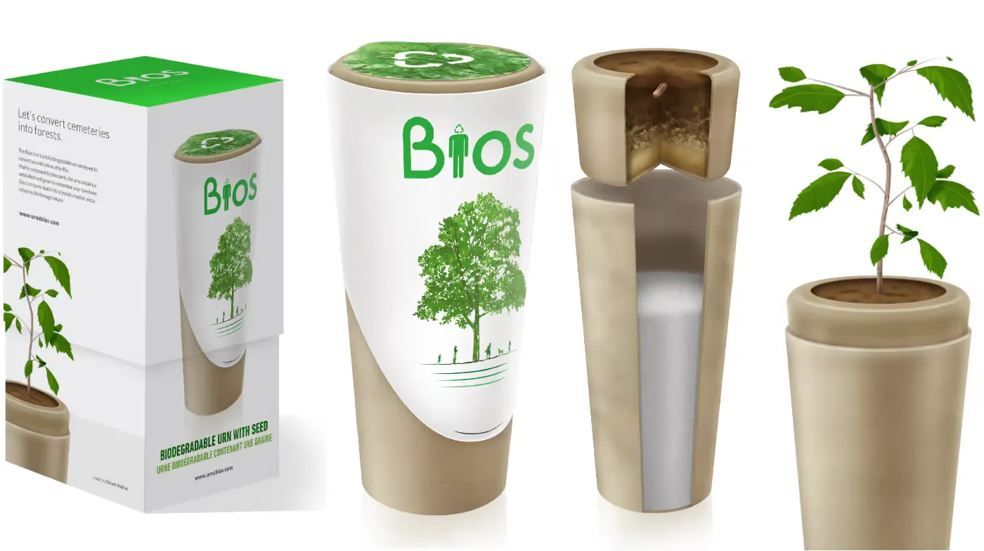 Bios Urn - урна для выращивания дерева из вашего праха #1