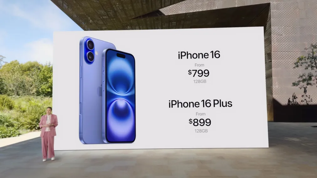 Цены в Америке на iPhone 16