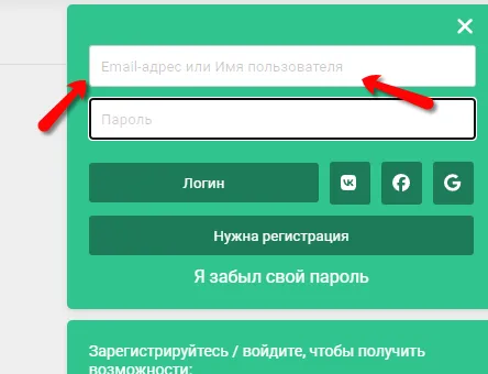 Появилась возможность войти по имени пользователя [фидбек] #2
