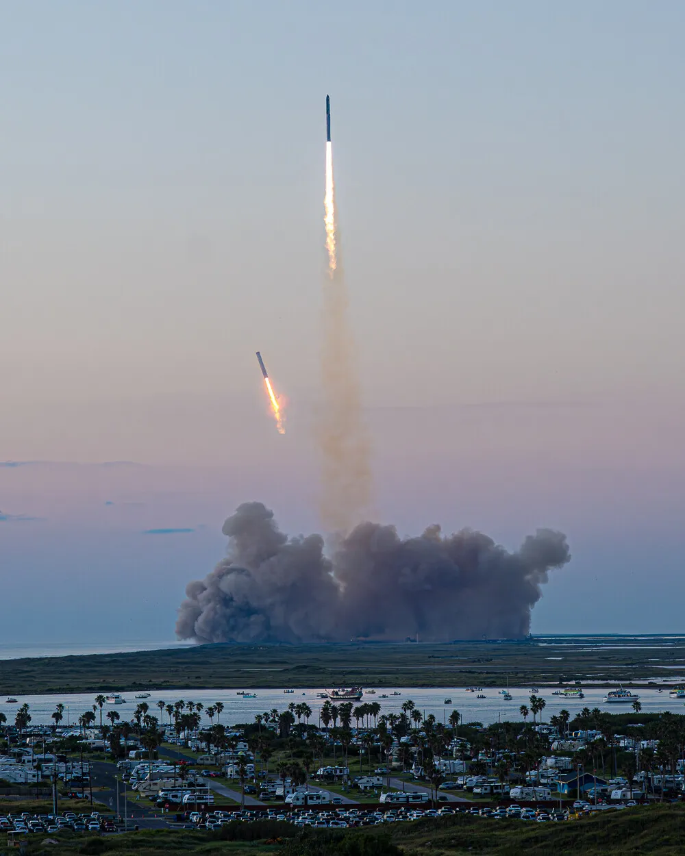 SpaceX впервые в истории посадила носитель корабля Starship после запуска #3