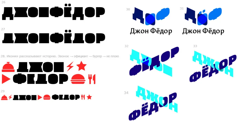 Худший дизайн логотипа. Логотип бургерной ДжонФедор. #5