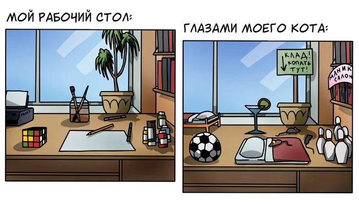Рабочий стол глазами кота #1