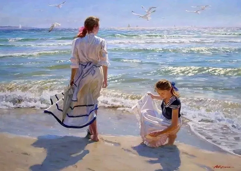 Александр Аверин, «Прогулка у моря»