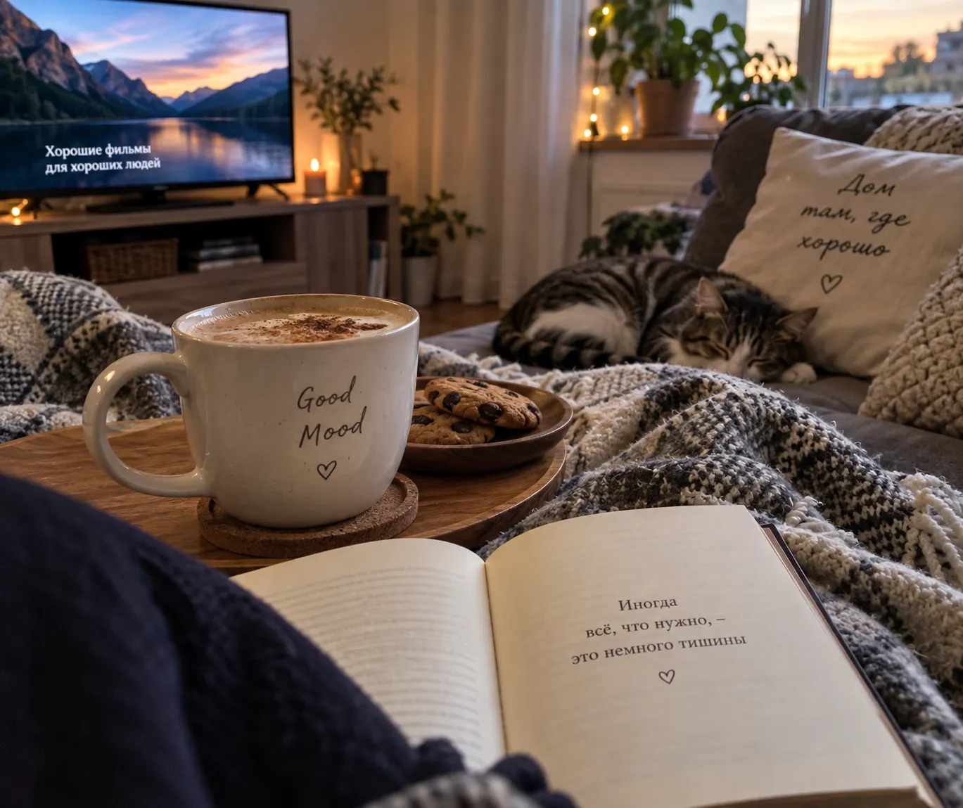 Иногда настоящий отдых — это просто разрешить себе ничего не делать. ☕