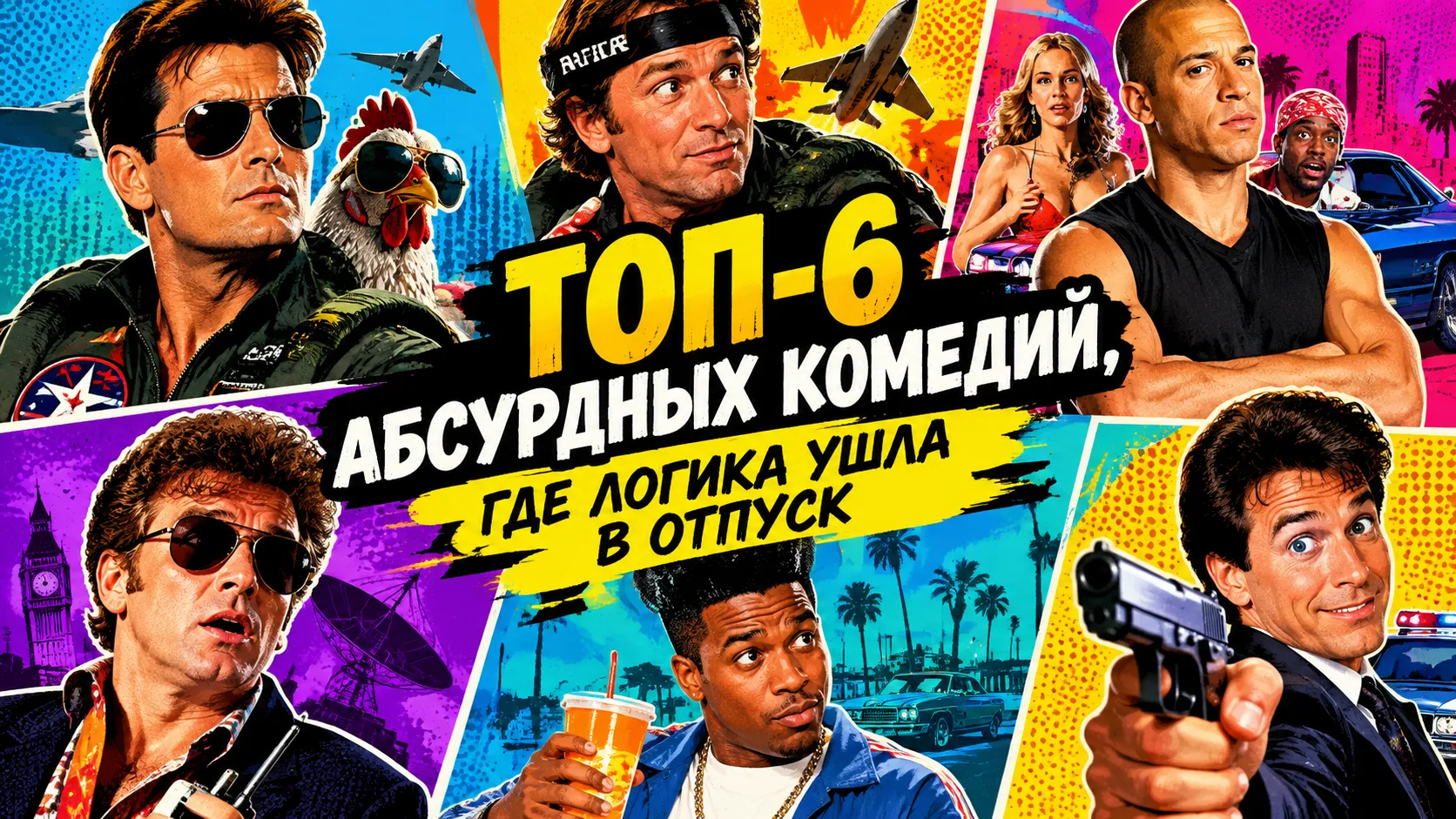 ТОП-6 абсурдных комедий, где логика ушла в отпуск #1