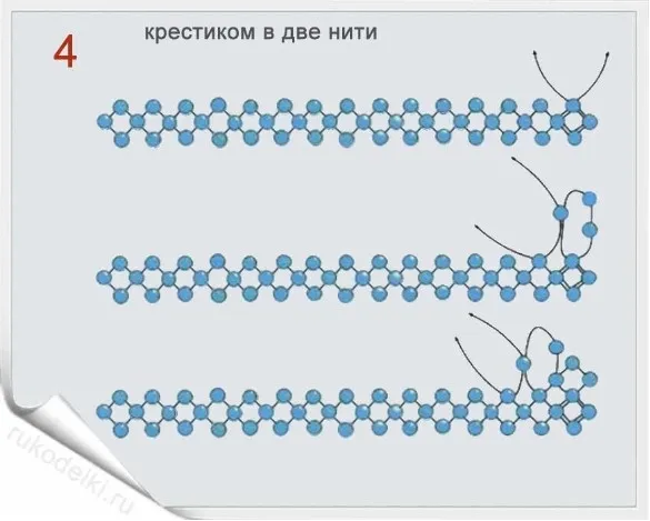 А вот и схемка плетения