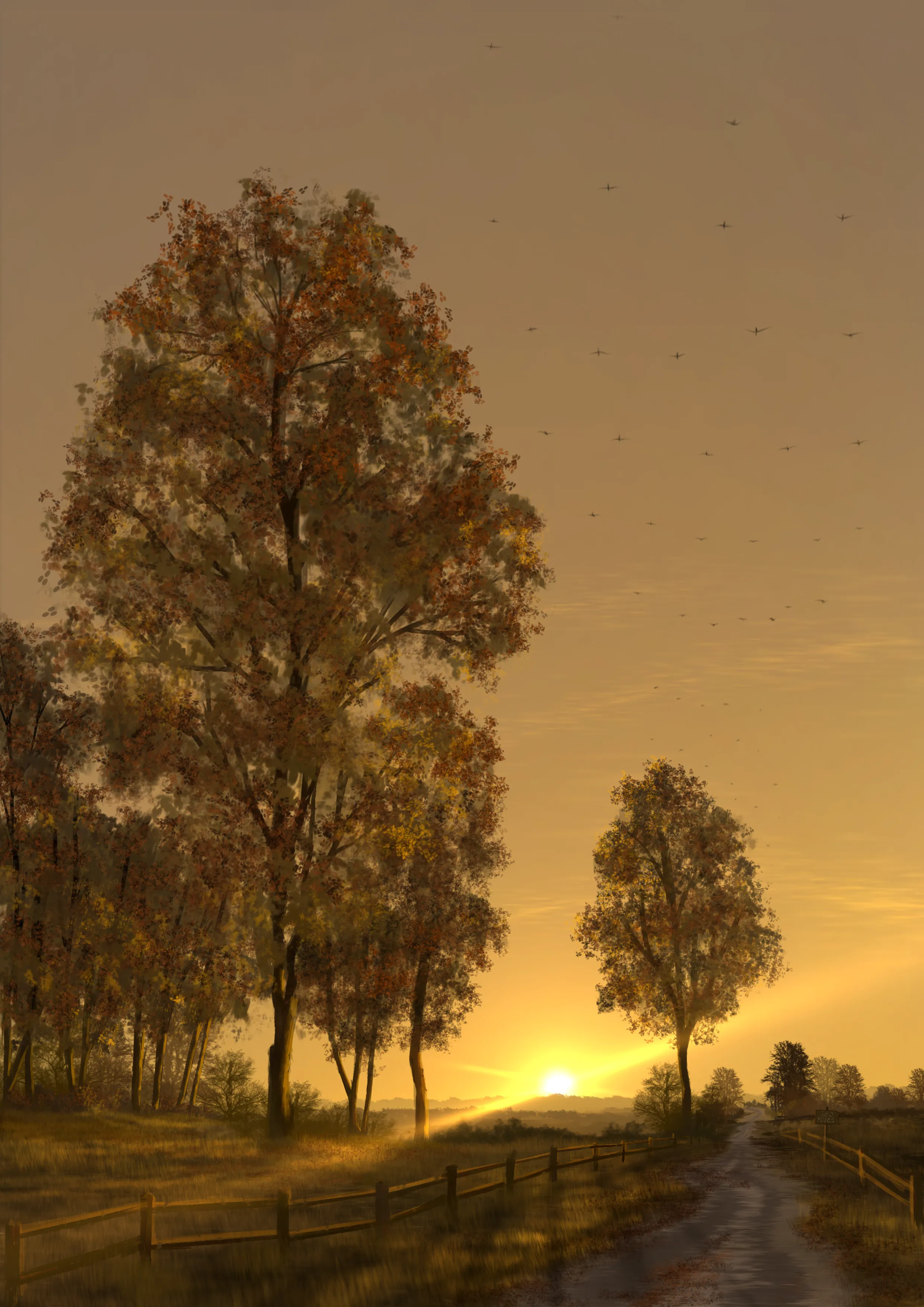 Осень🍁Рисование в  Ibis Paint  