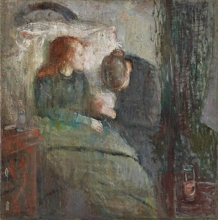 Эдвард Мунк, Больной ребенок, 1885 г., 119,5 х 118,5 см.
