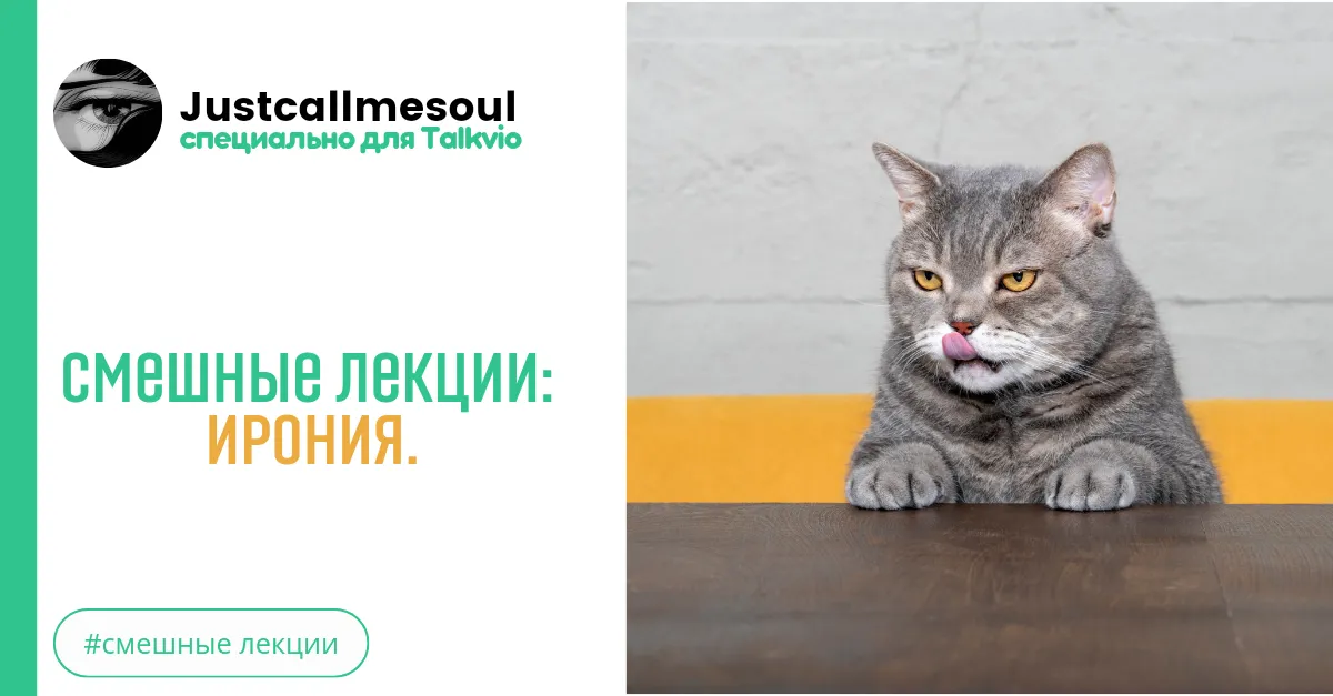 Смешные лекции: Ирония. #2