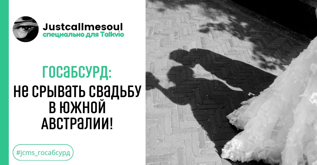 Госабсурд!: Не срывать свадьбу в Южной Австралии! #2