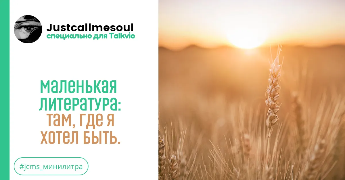 Маленькая Литература: Там, где я хотел быть #1