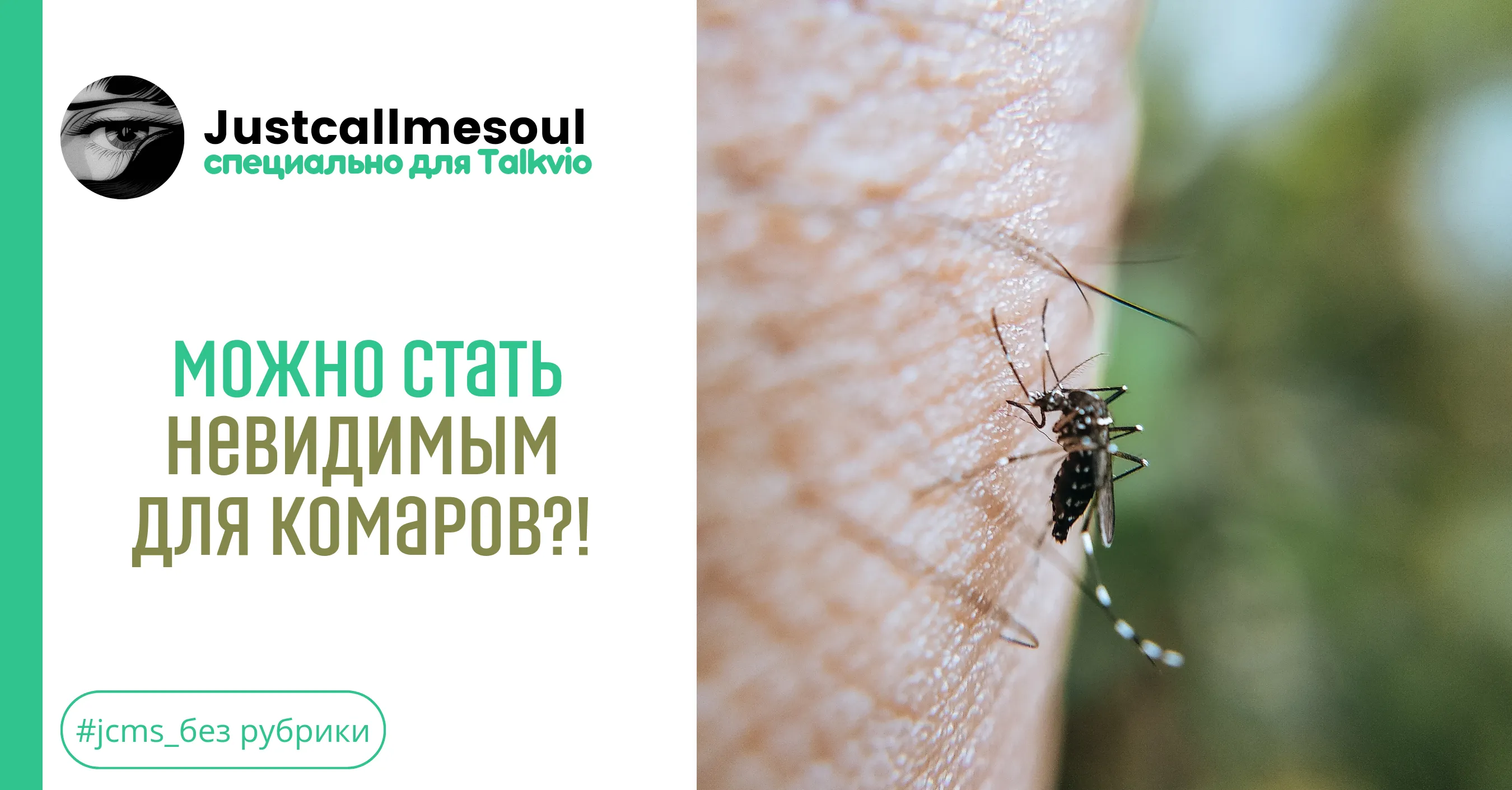 Можно стать невидимым для комаров?! #1