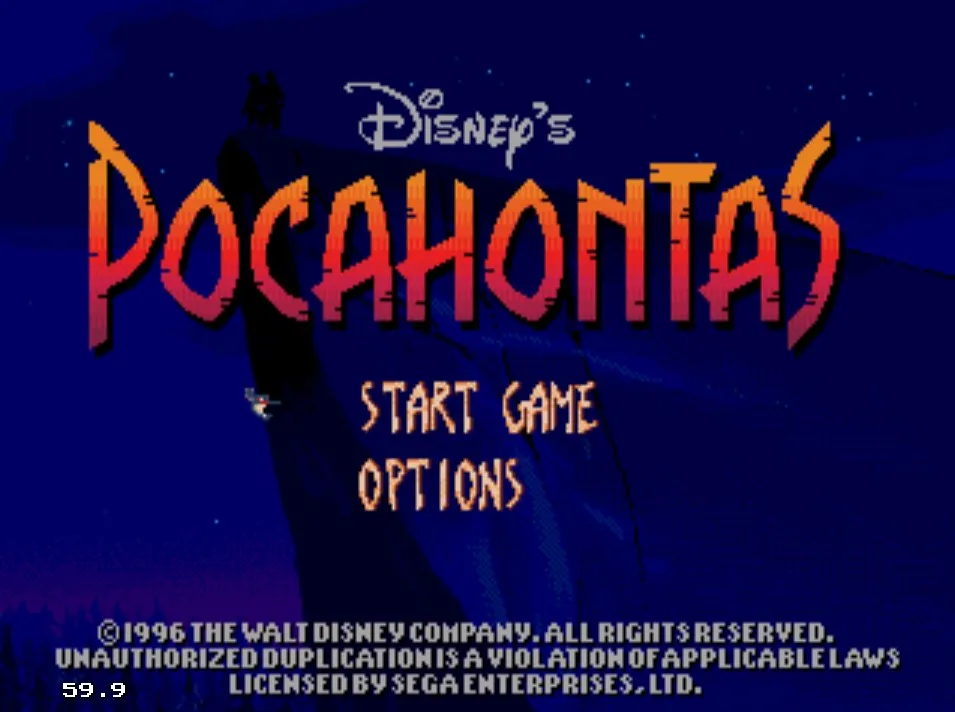 Pocahontas (sega) #2