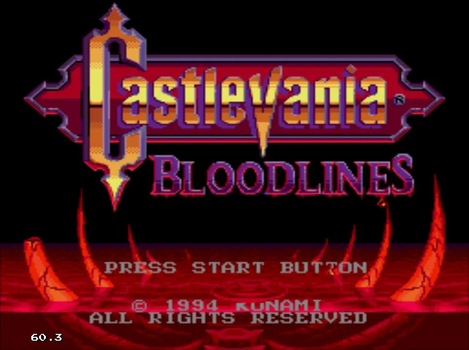 Castlevania bloodlines (sega) #2