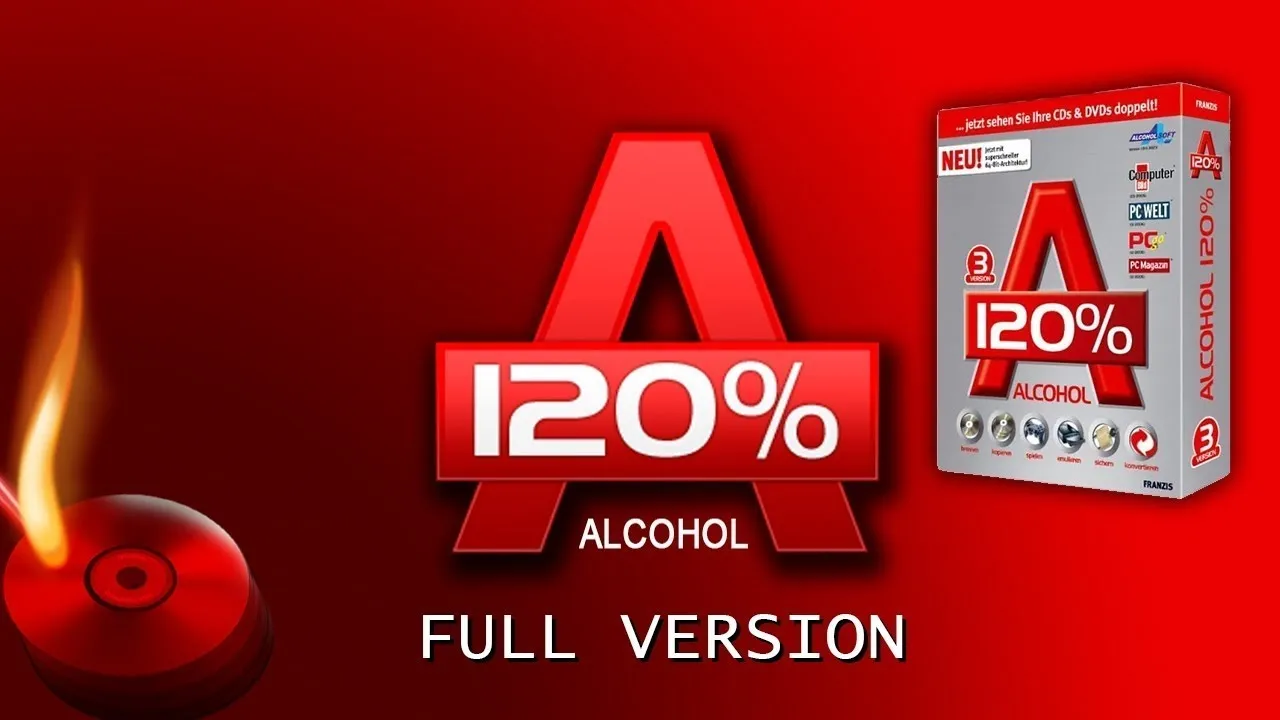 alcohol 120% logo