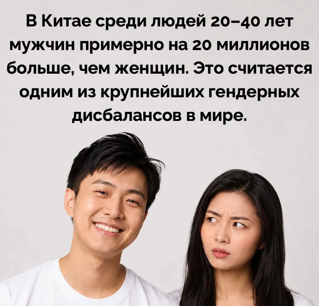 Скоро будут ездить в Китай за мужчинами #2