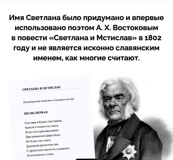 Светлана - не славянское имя #2