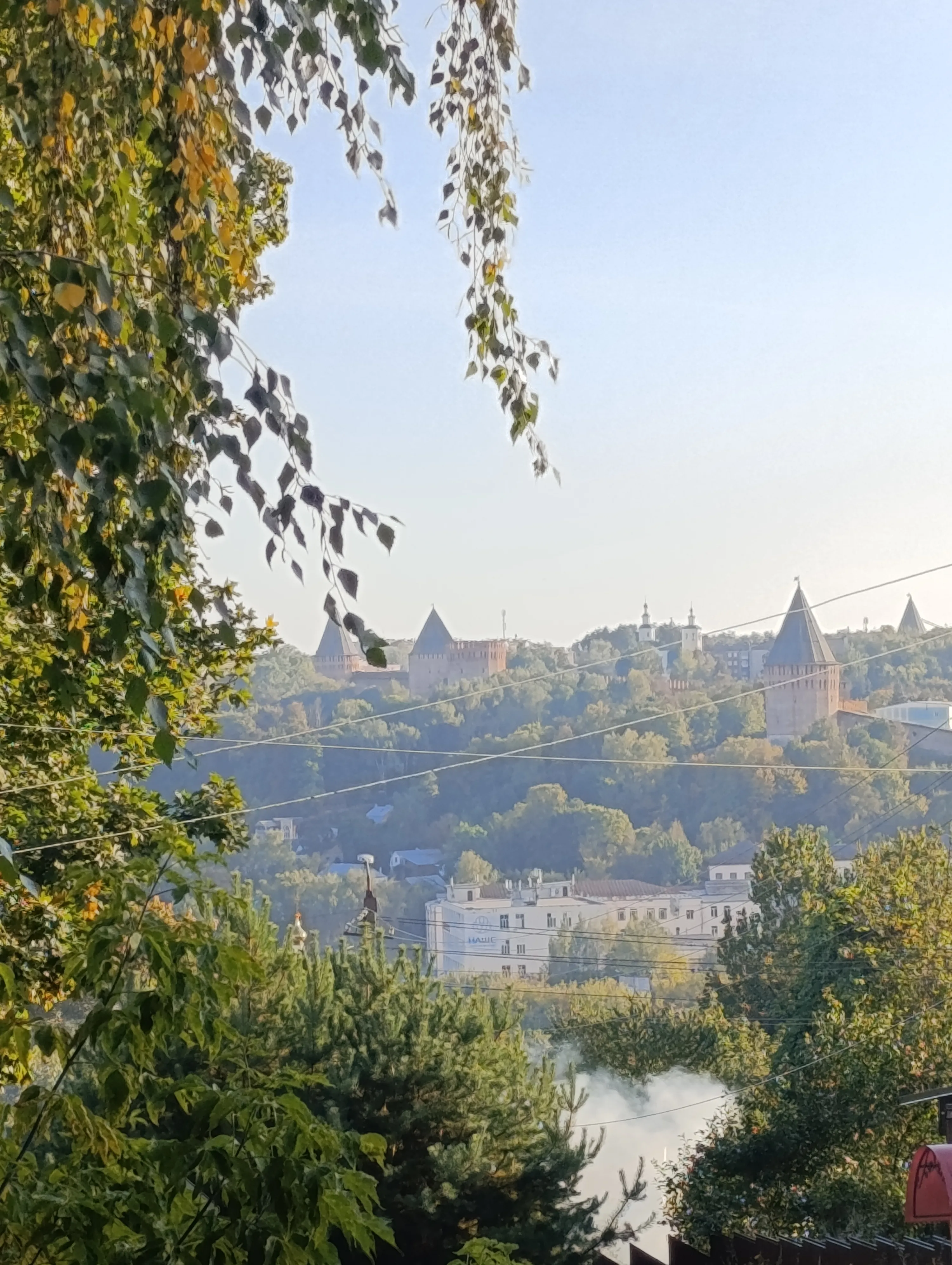 Вид на крепостную стену