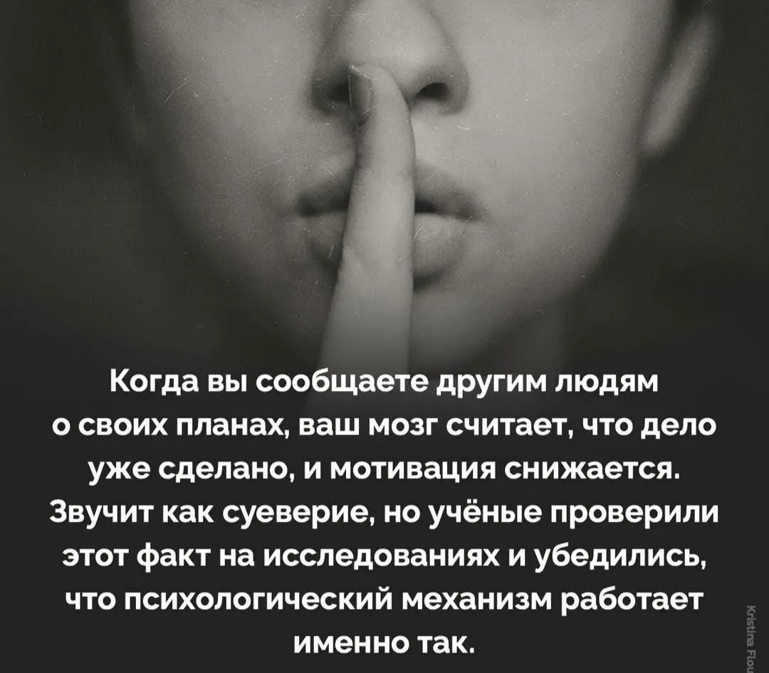 Про планы: говорим или нет?  #2