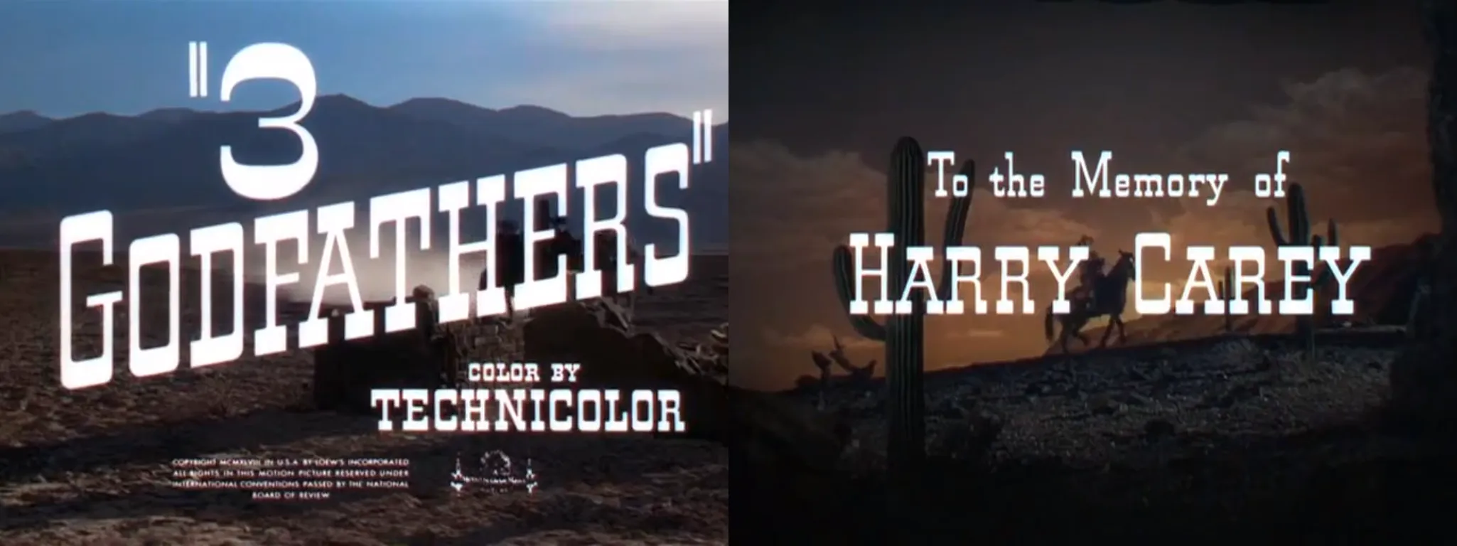Открывающие титры х/ф "3 крёстных отца"