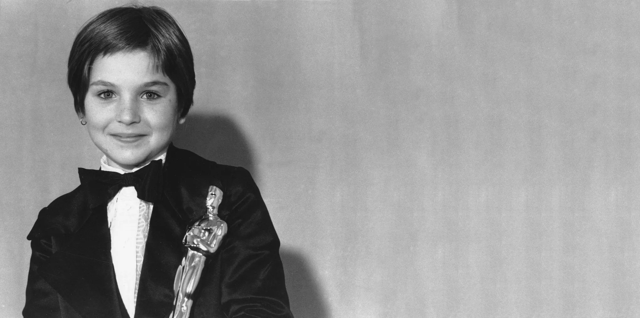 Татум О'Нил на церемонии награждения "Оскар" 1974