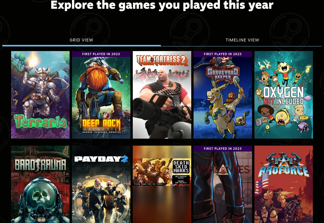 Steam запустил страницу с личными итогами игроков за 2023 год  #5