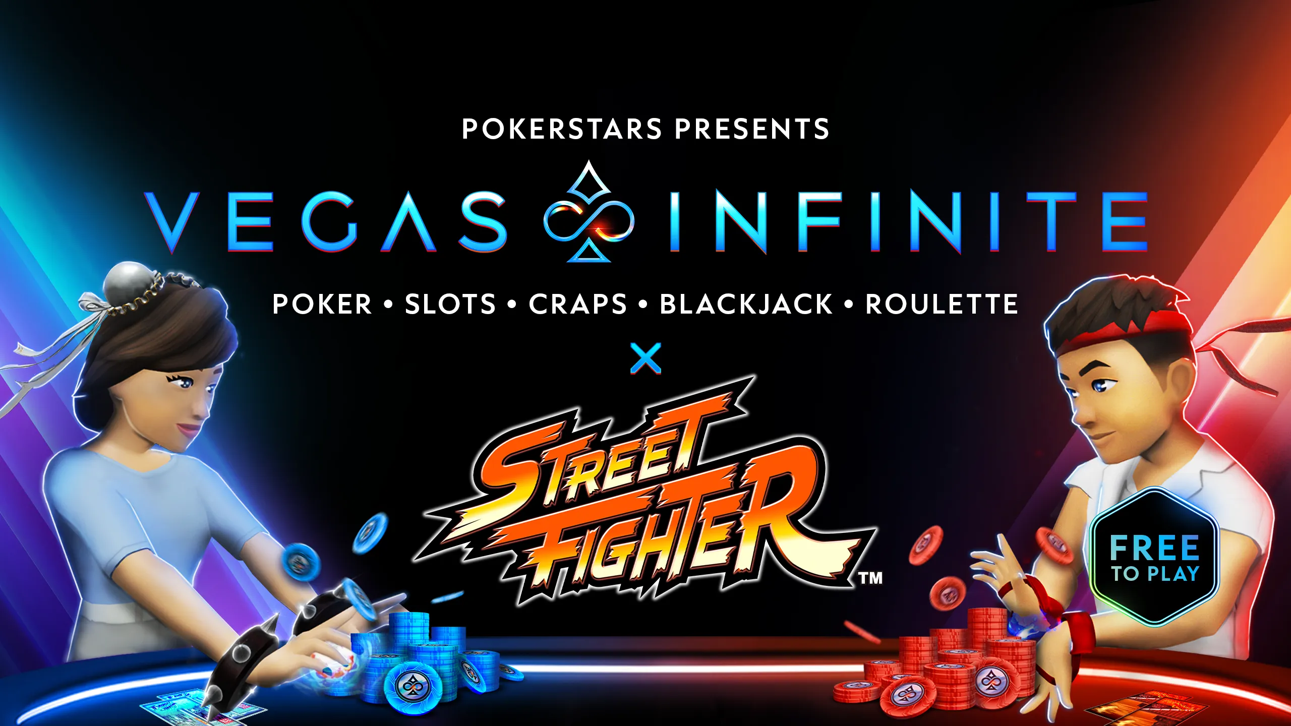 Vegas Infinite x Street Fighter. Поиграть с Чун-Ли в очко сложным способом #1