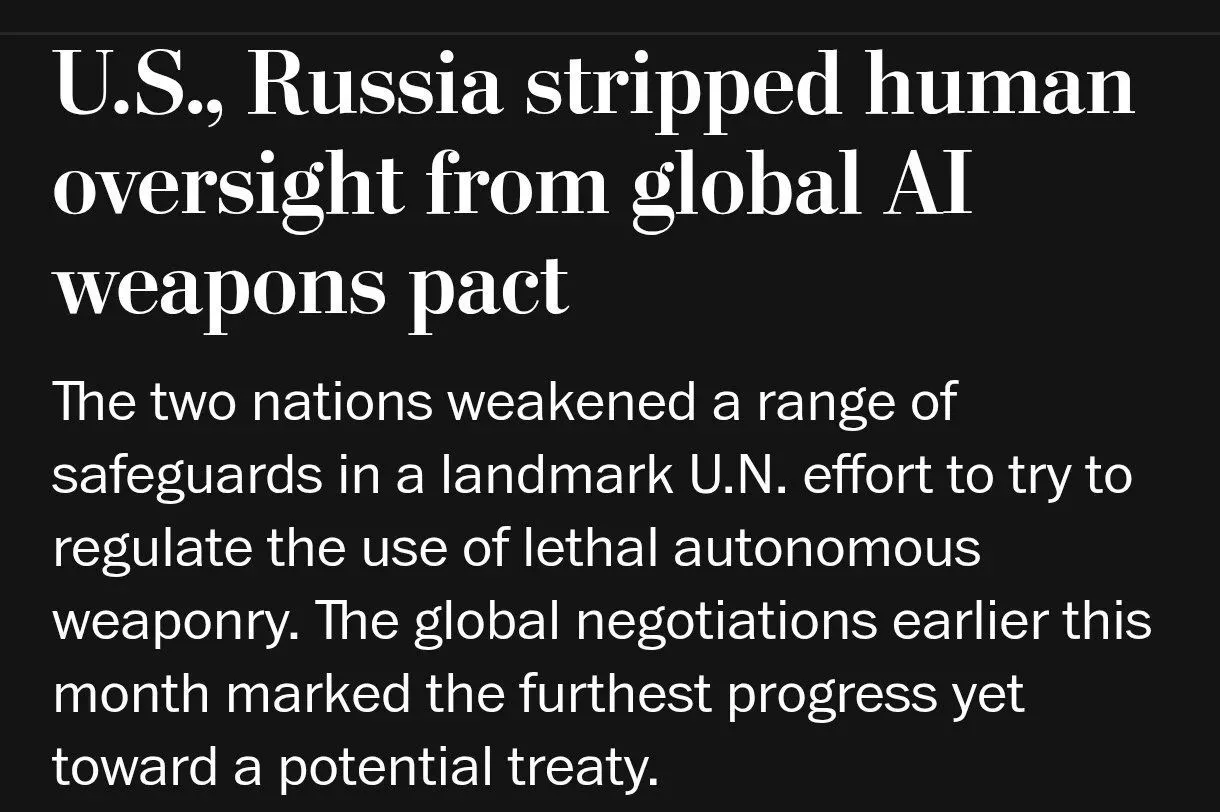 США и Россия добились смягчения проекта ООН по автономному оружию #1