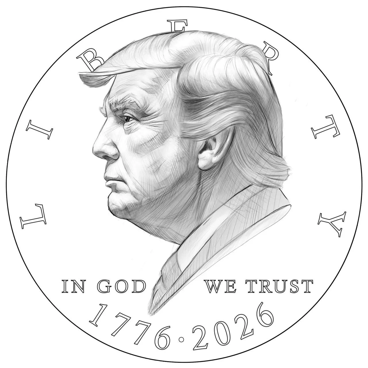 Монета с изображением Дональда Трампа #2