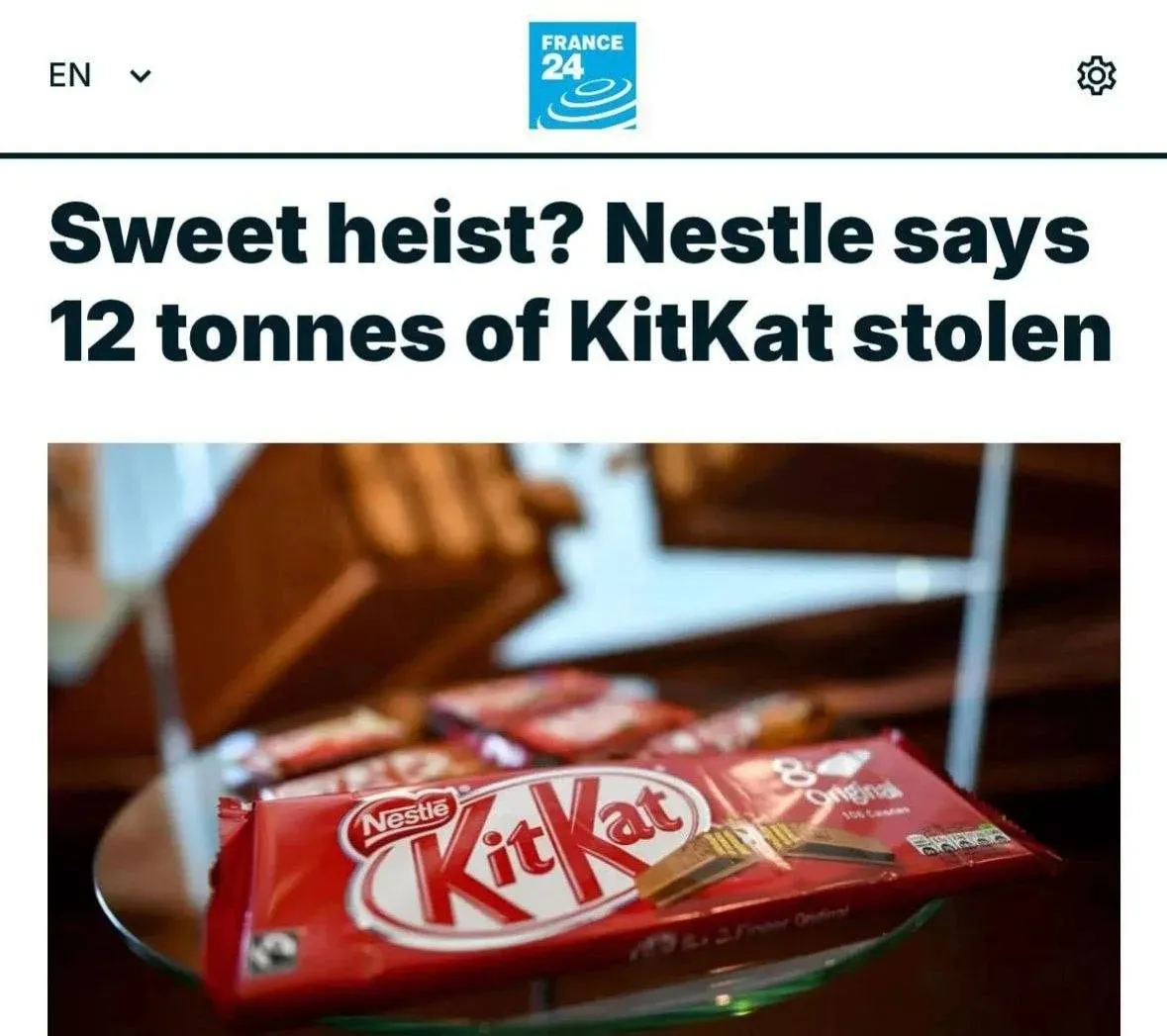 Угон грузовика с 12 тоннами шоколадных батончиков KitKat. #2