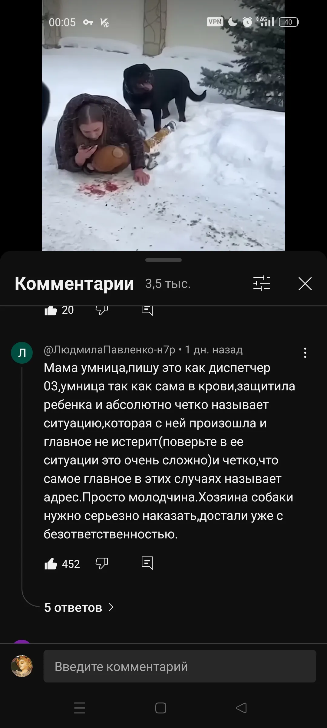 Агрессивная собака напала #2