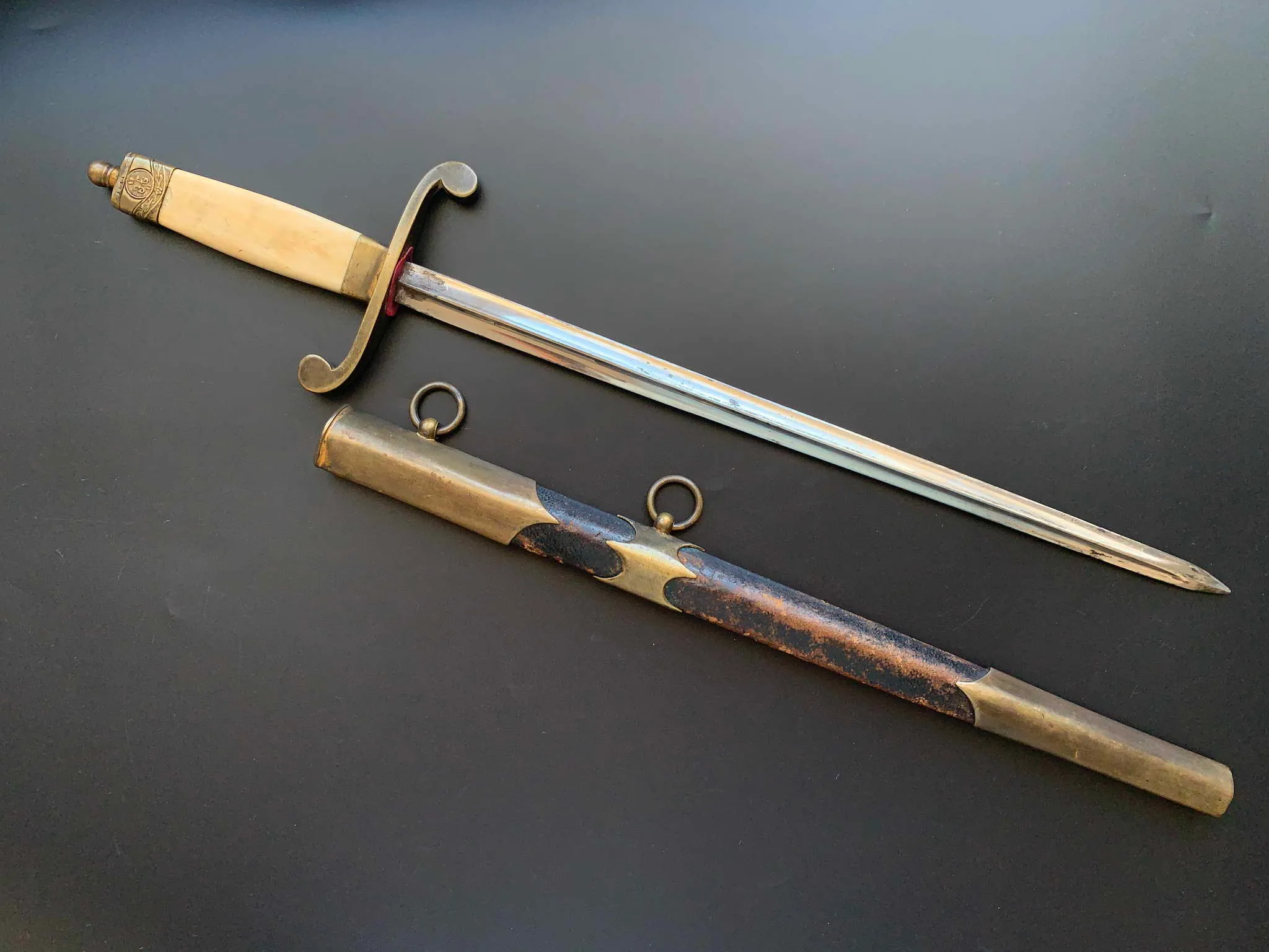 Русский офицерский морской кортик Н2 ЦАР обр. 1803/1914 гг. Российская Империя