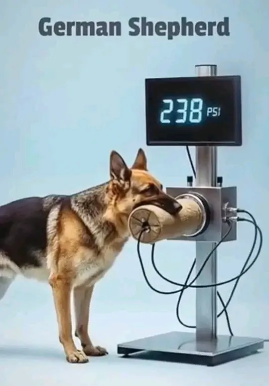  PSI (Pounds per Square Inch): измеряем мощь укуса у разных пород..PSI—(фунт на квадратный дюйм) #2