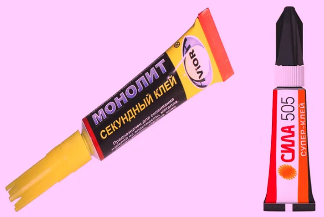 Состав: Монолит сек.клей - цианакрилат; Сила 505 - этилцианакрилат. Как по мне, без шуток, действительно отличные клеи, что я ими только не склеил и починил.