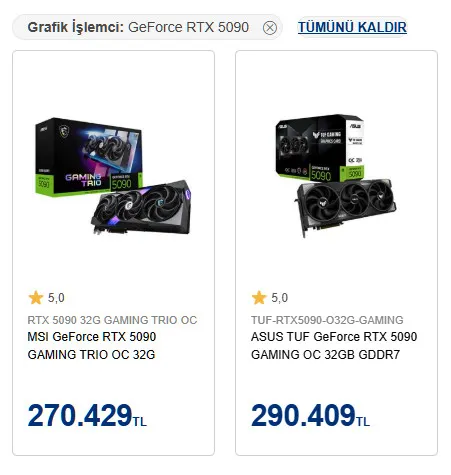 Стоимость Nvidia RTX 5090 приблизилась к полумиллиону рублей #2