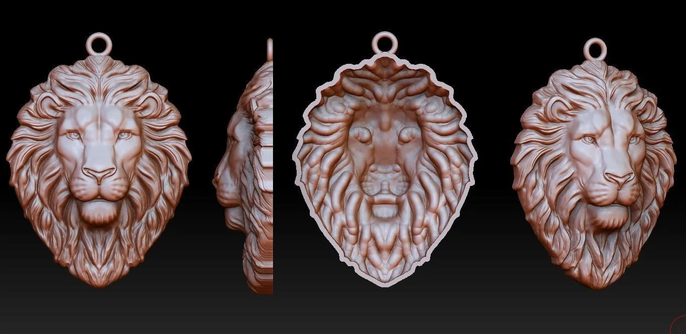 Для создания формы была выбрана вот эта модель: https://www.cgtrader.com/3d-print-models/jewelry/pendants/lion-head-pendant-1f3c9f26-057f-4c33-a662-f0c02adfd9e1  Продавцом она задумывалась как кулон, но в принципе и для моего принтера сойдёт