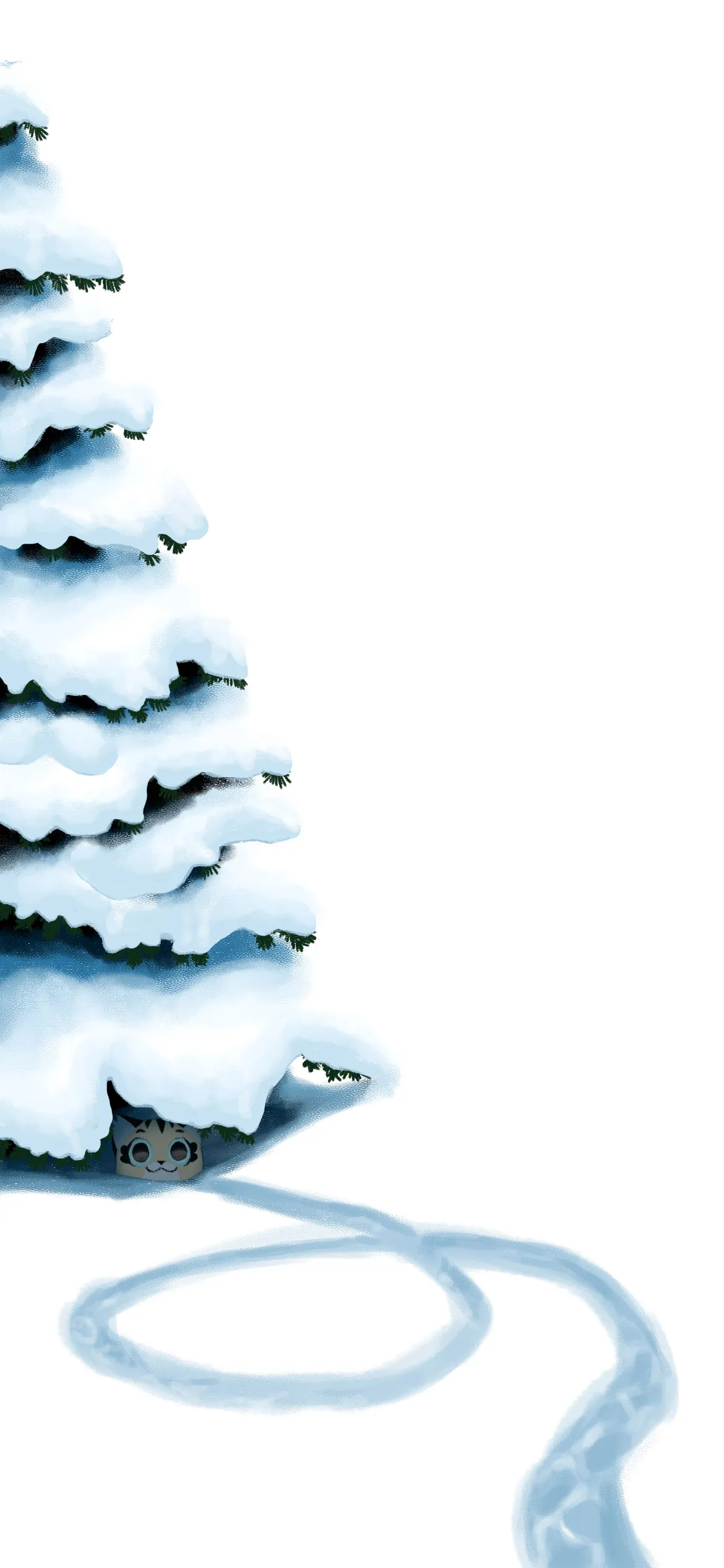 Pixie & Brutus - Snow pine tree wallpaper #1
