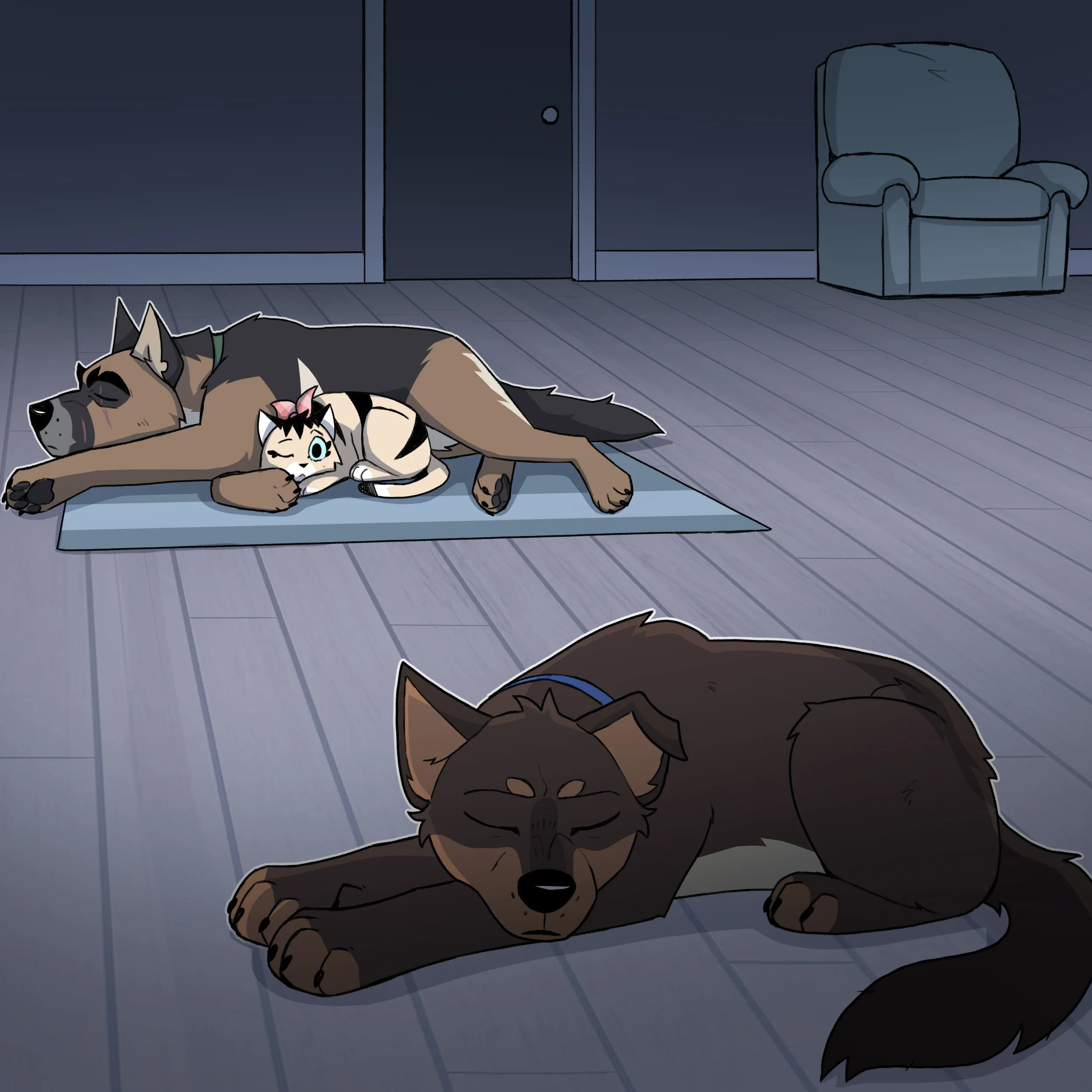 Pixie & Brutus - Snuggle (2024.03.13) #2