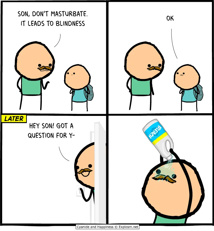 Cyanide & Happiness 2025.08.25 - Blindness #2
