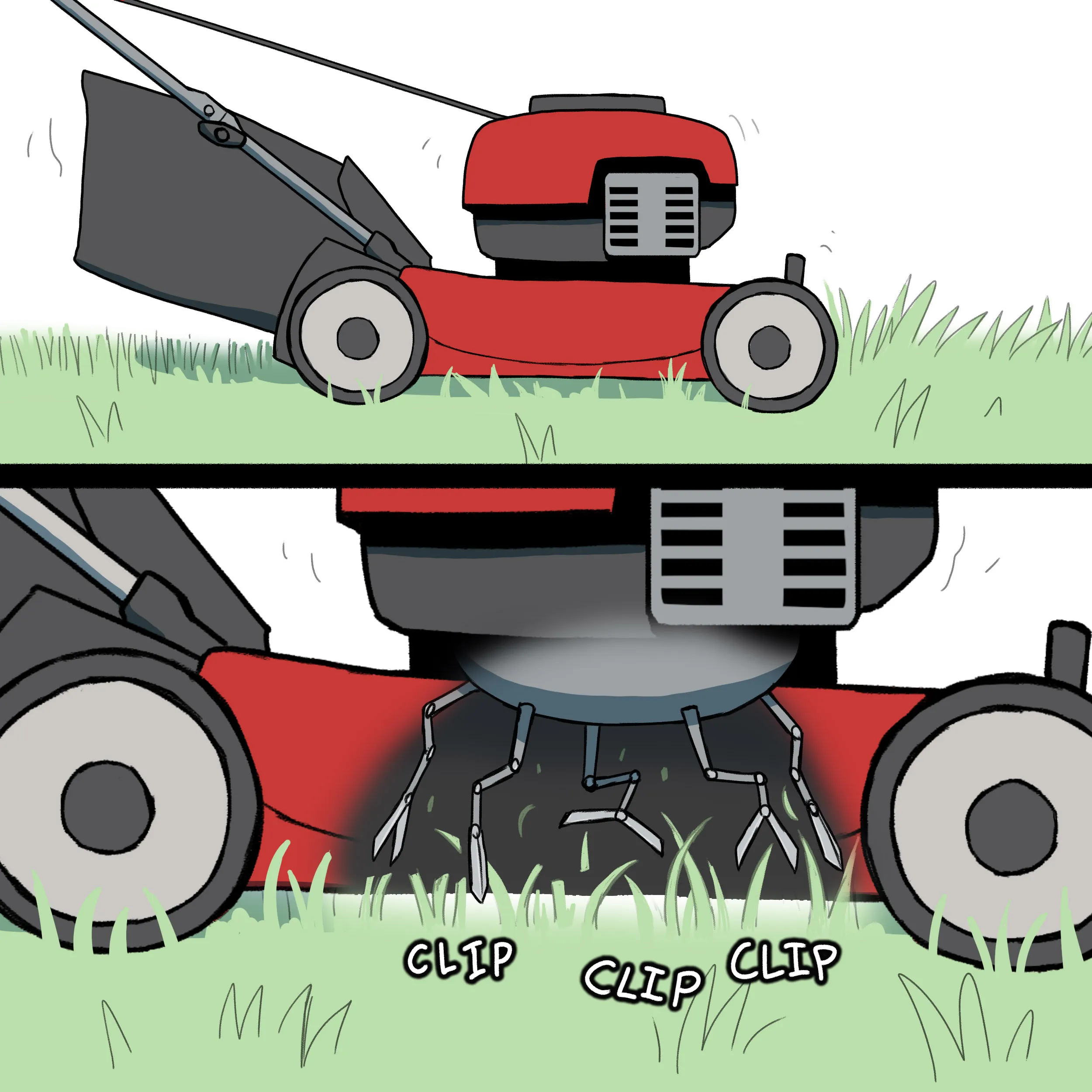 Pixie & Brutus - Lawnmower (2024.09.24) #2