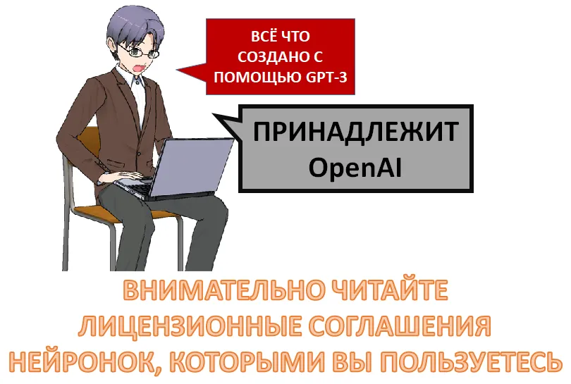Авторские права на контет, сгенерированный Gpt-3 #1