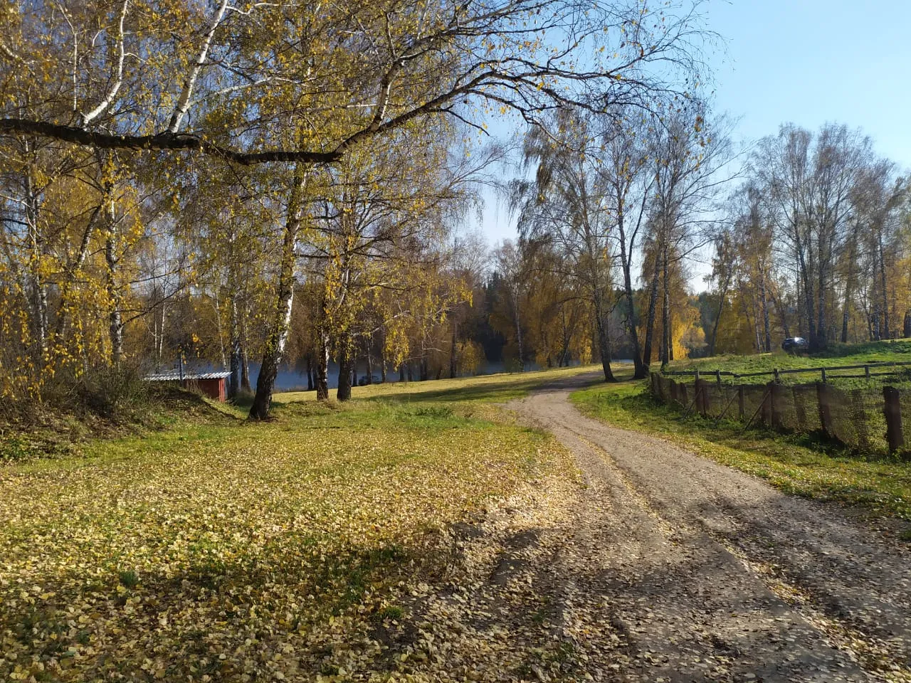 Осенний пейзаж в окрестностях водопада в с. Пещерки #2