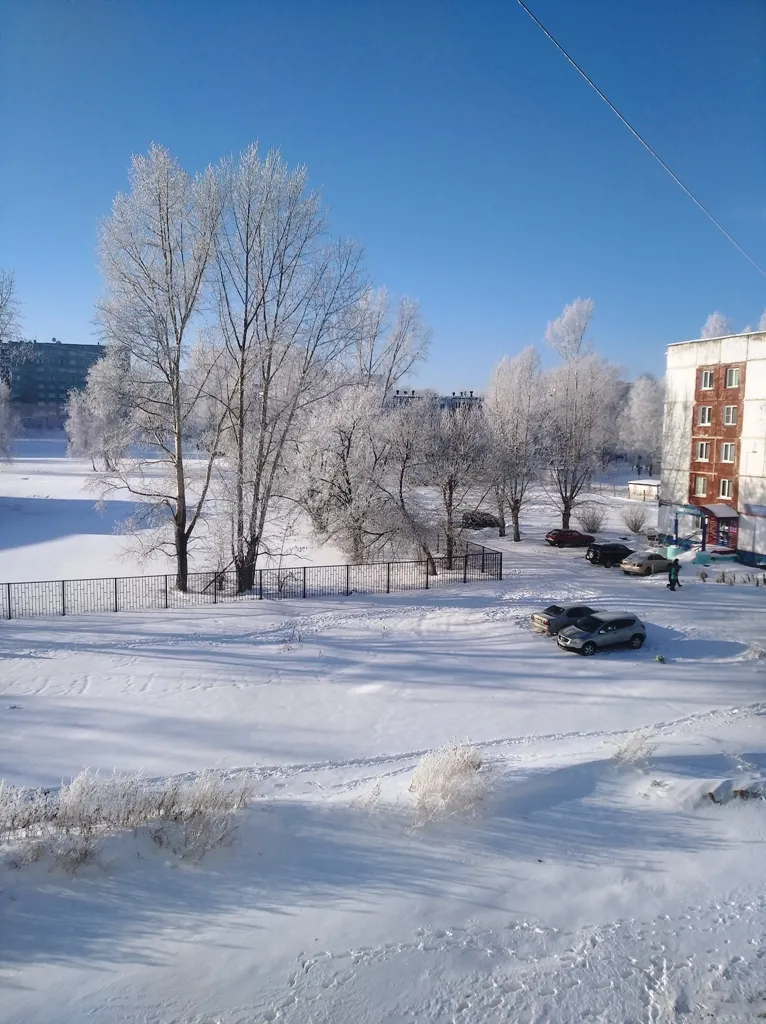 Зимний городской пейзаж #1