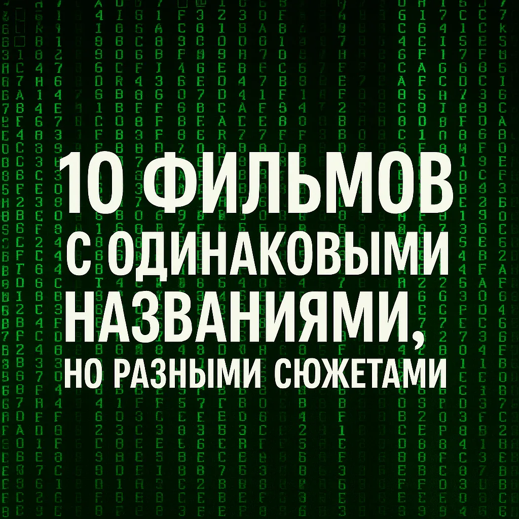 10 фильмов с одинаковыми названиями, но совершенно разными сюжетами: #1