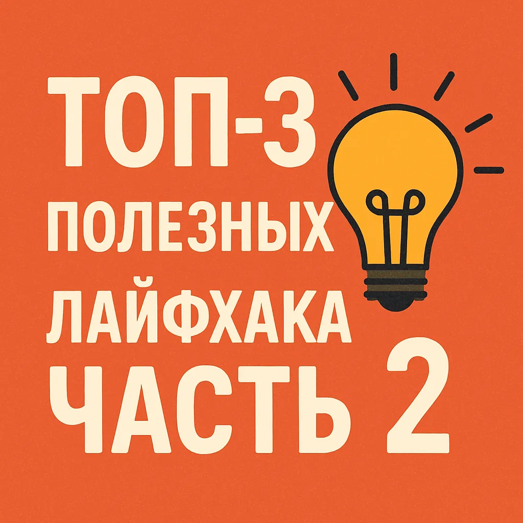 3 полезных лайфхака (часть 2) #1