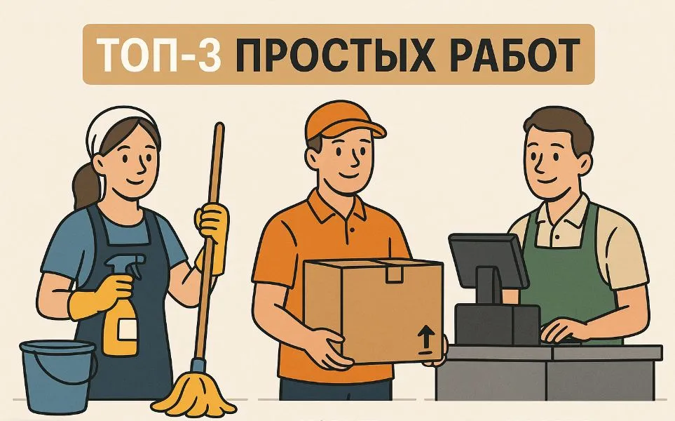 ТОП-3 работ, на которые не трудно устроиться #1