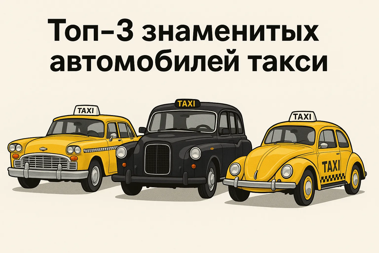 Топ-3 знаменитых автомобилей такси #1
