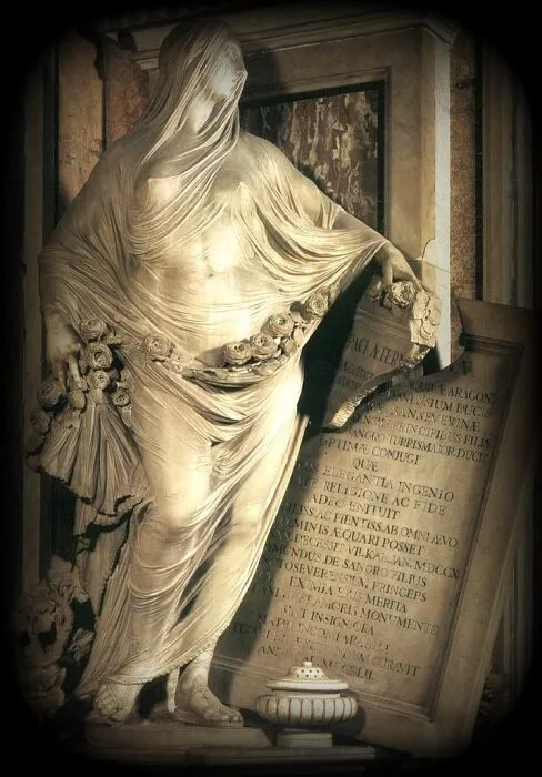 Антонио Коррадини. «Целомудрие», 1752-го год, Капелла Сан-Северо Неаполь Италия 
