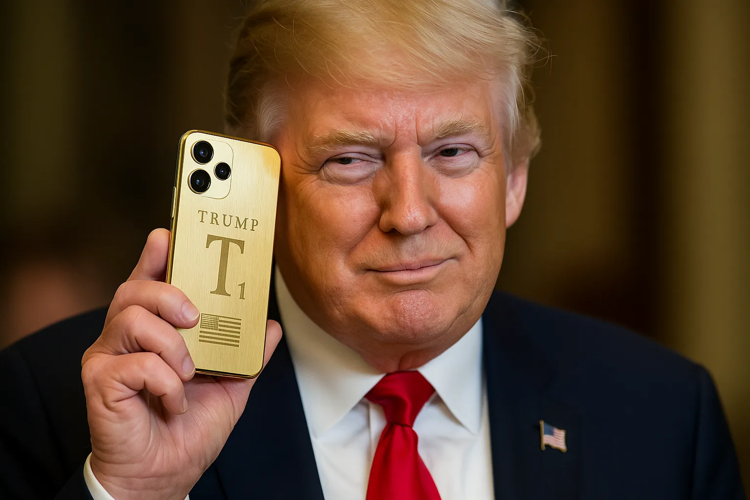 Американцы потратили почти $60 млн на золотой телефон Трампа, но никто его так и не увидел #1