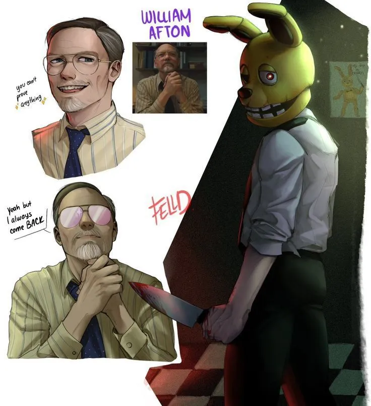 William Afton и его тяга к заманиванию людей в компанию #3